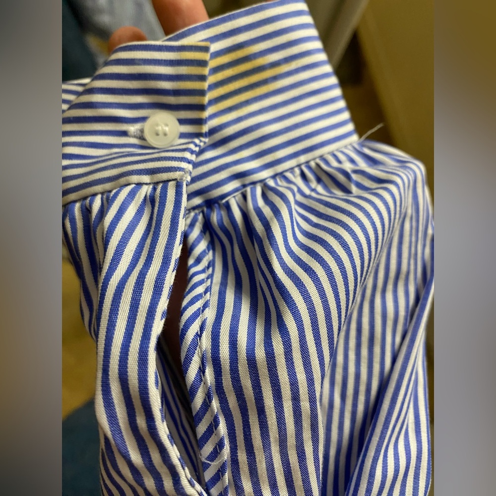 Zara Striped Ruffled Blouse - Picture 7 of 12